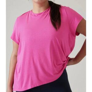 New Athleta XL With Ease Tee Pink X-Large Modal T-Shirt